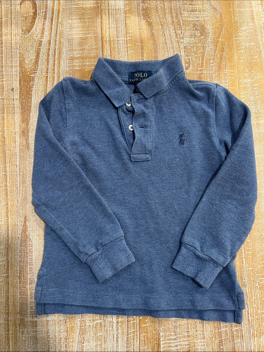 Polo by Ralph Lauren Long-Sleeve Polo - Navy Blue